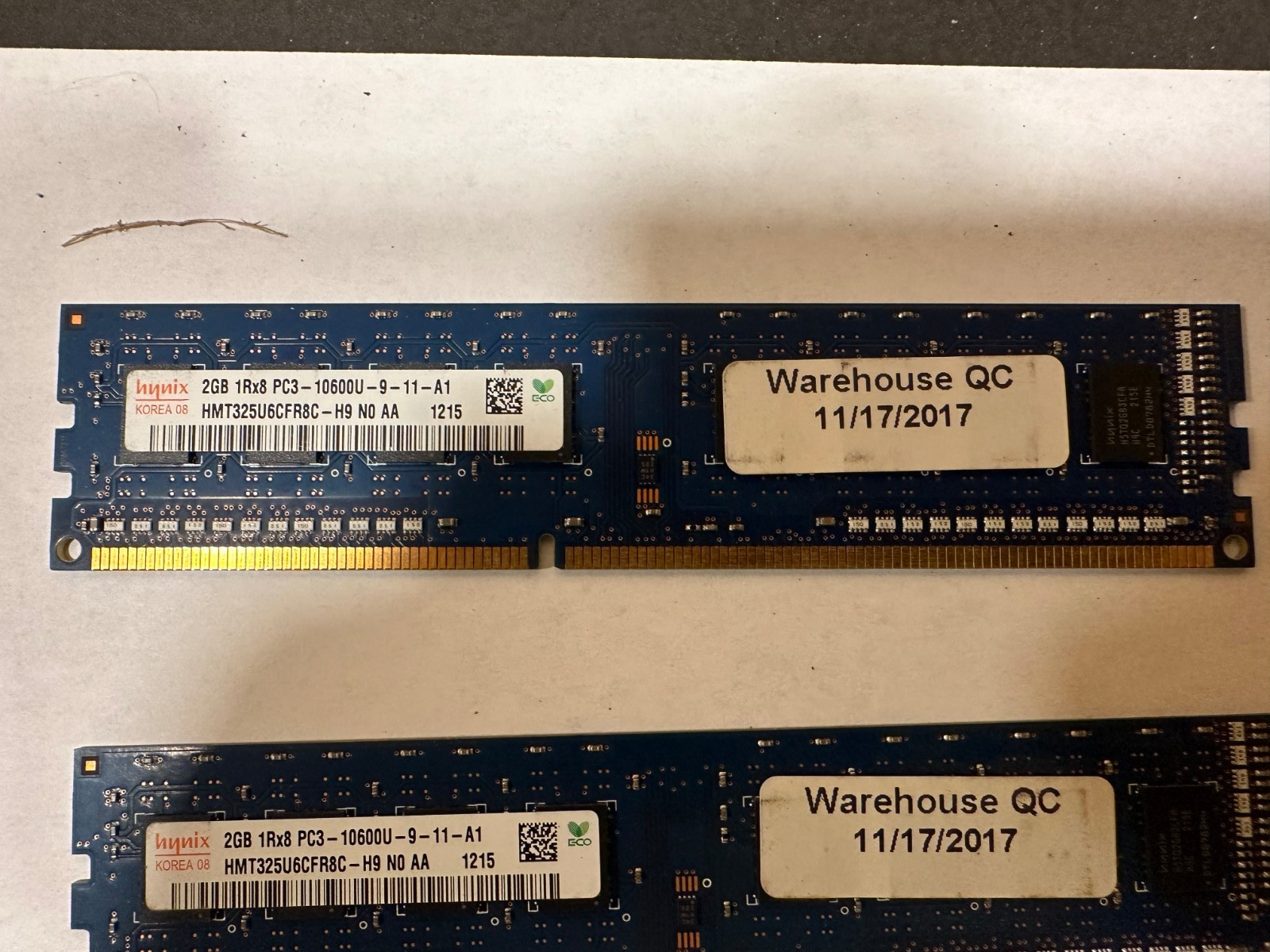 Hynix 2 GB DIMM 1333 MHz DDR3 Memory (HMT325U6CFR8C-H9) 4 pieces 8GB