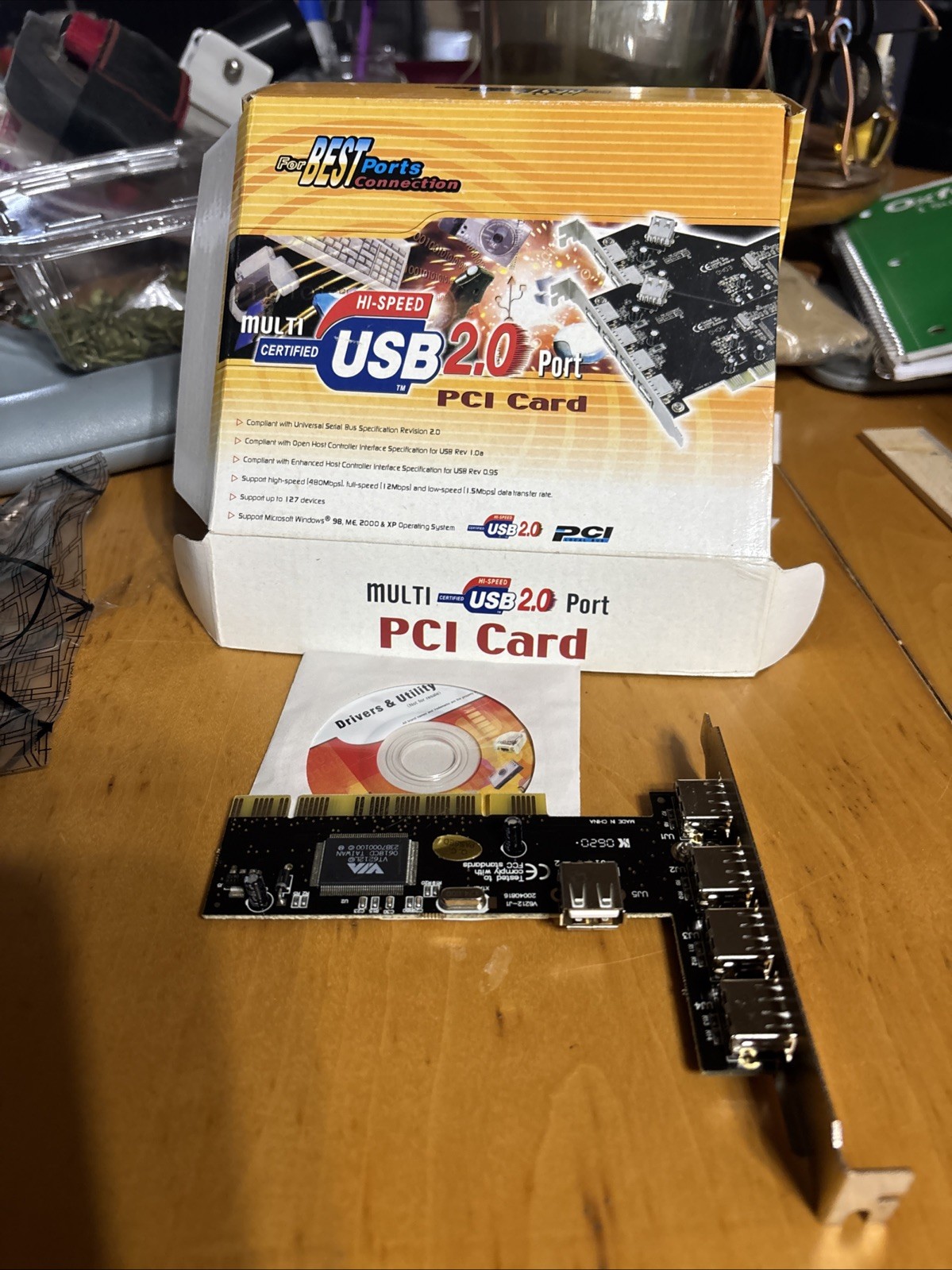 Multi Certified High Speed Usb 2.0 Port Pci Card ￼