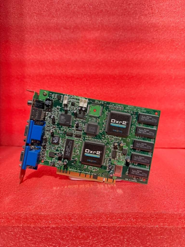 CREATIVE LABS PC-DVD DXR2 DECODER CARD CT7120 PCI 3D GRAPHICS VIDEO CARD