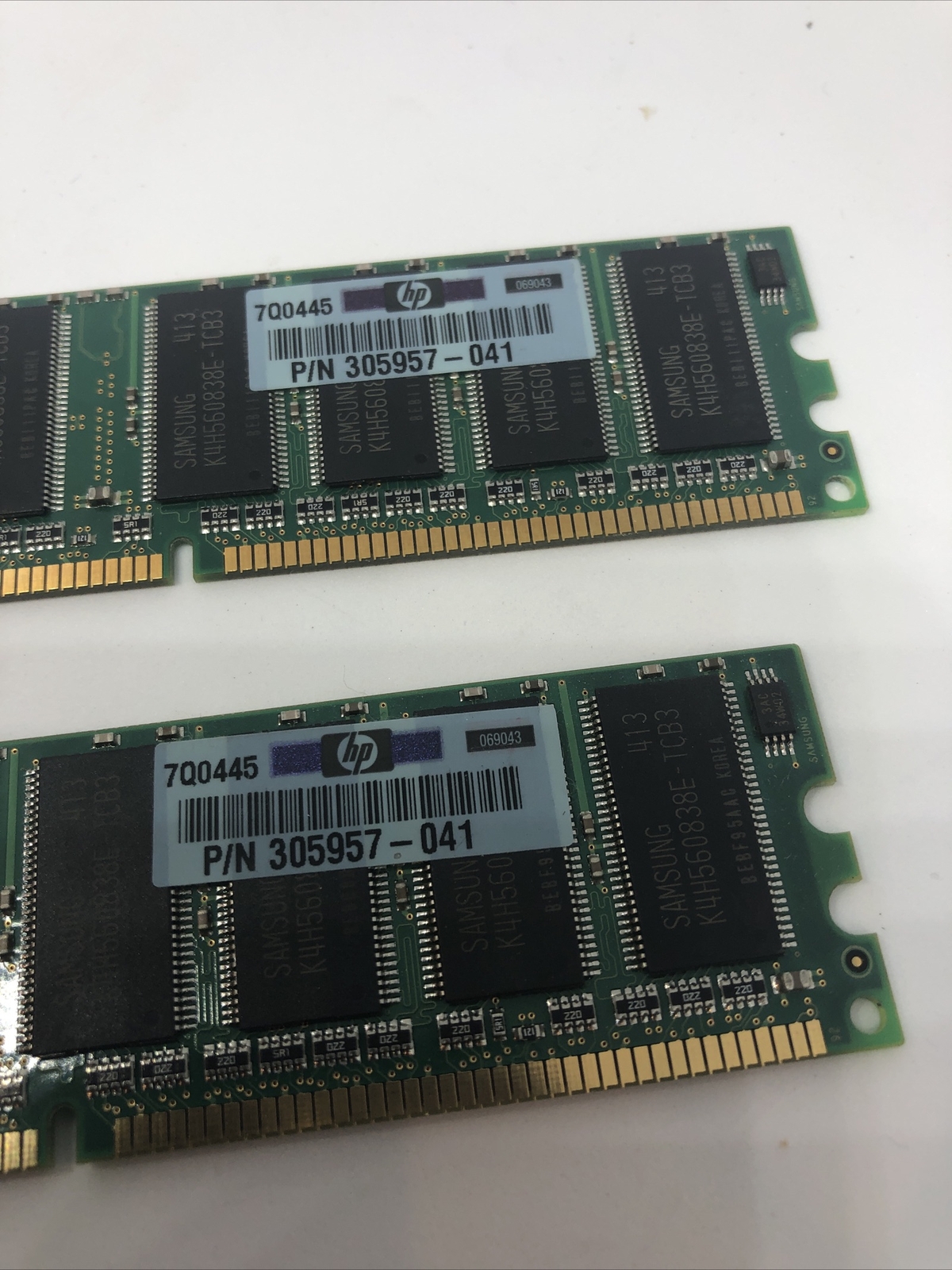 NEW 2x 256MB 512MB Total HP Memory 305957-041 PC2700 DDR 333 SDRAM Samsung etc..