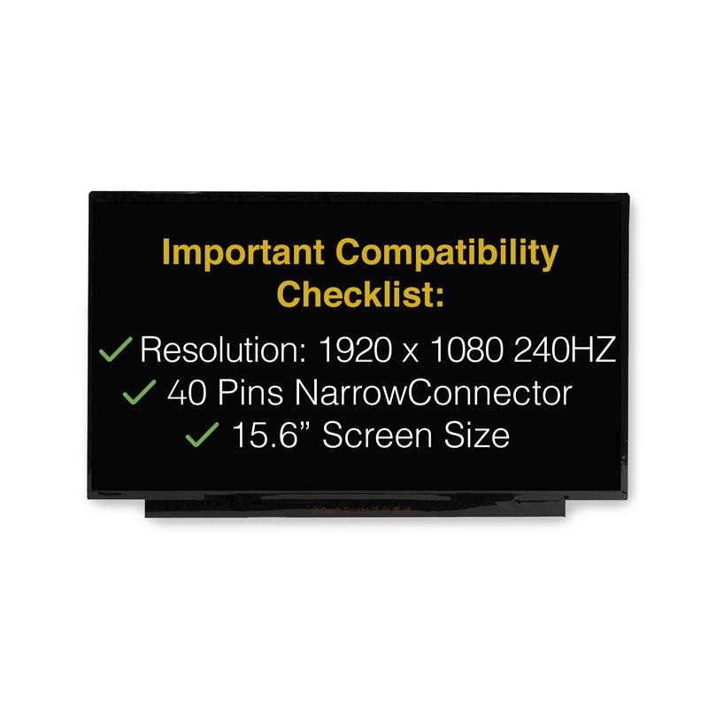 B156HAN12.0 40 Pins FHD Screen Replacement LCD Display With Tools