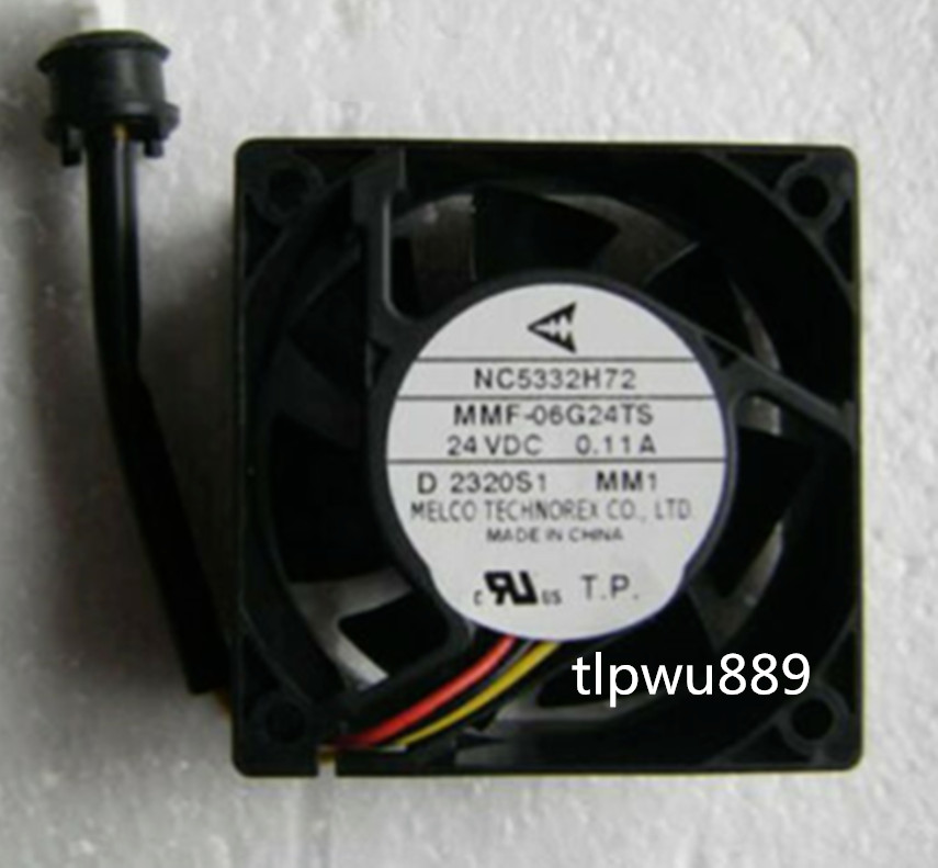1PC NC5332H72 MMF-06G24TS MM1 MITSUBISH Servo 24V 0.11 cooling fan 60*60*25mm t1
