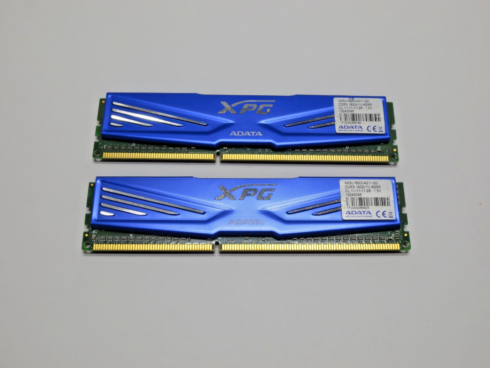 ADATA XPG 8GB (2x4GB) PC3-12800 DDR3 Computer Memory RAM, AX3U1600C4G11-SD