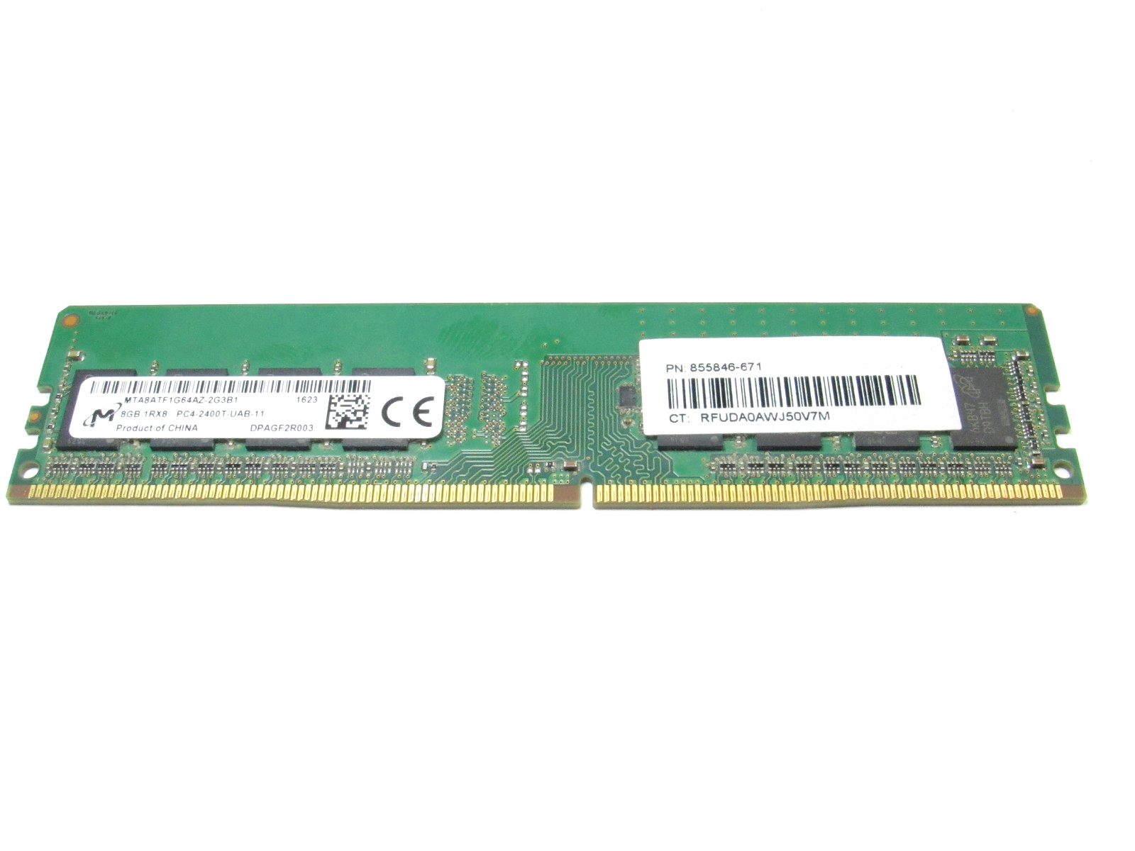 Micron 8GB DDR4 2400MHz PC4-19200 Desktop RAM 1Rx8 UDIMM (MTA8ATF1G64AZ-2G3B1)