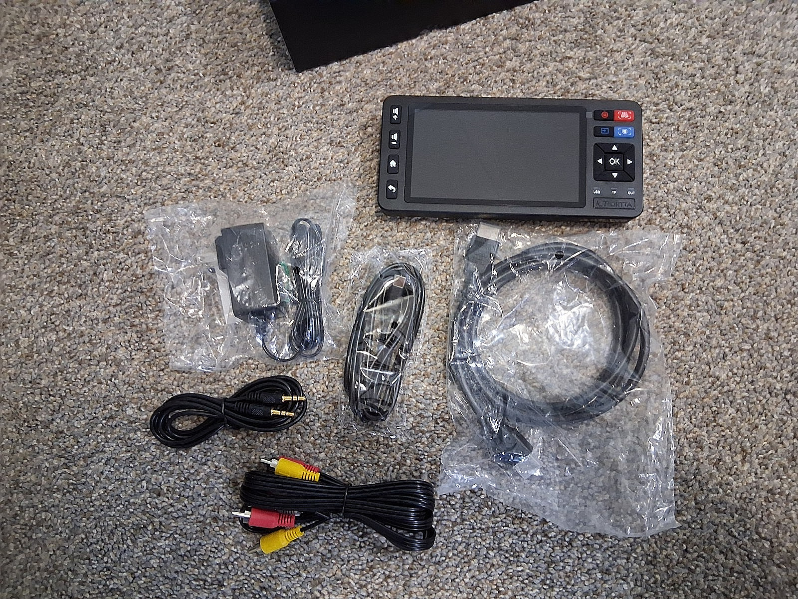 Portta VD20P VHS to Digital Converter with 5″ Screen Video Capture MP4 Recorder