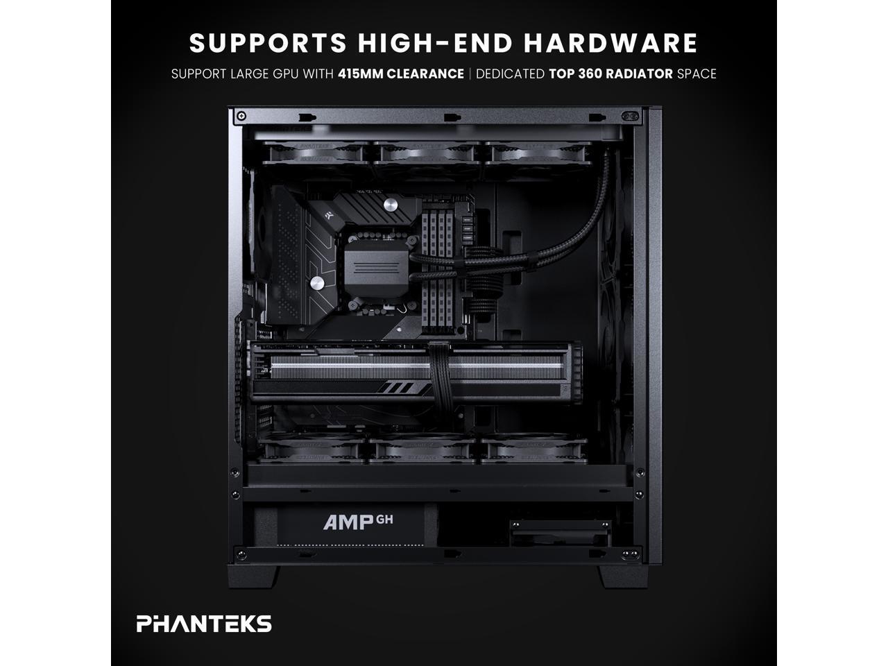 Phanteks XT Pro Silent, Mid-Tower Gaming Chassis, 3x M25-120 Black Fans Included