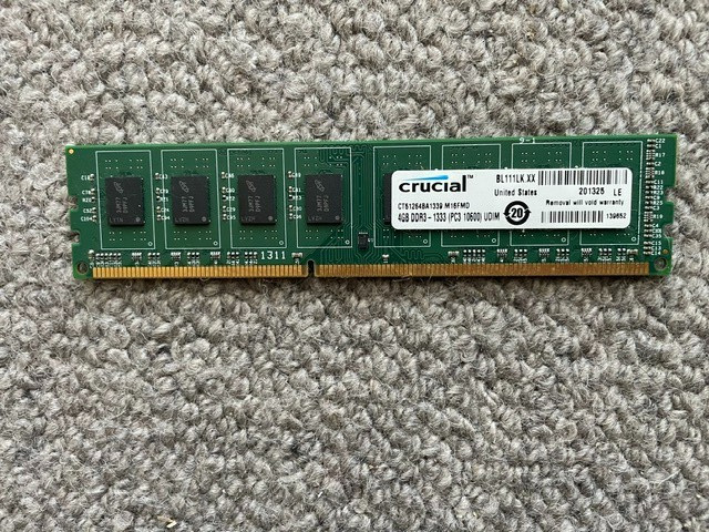 Crucial 4GB DDR3-1333 PC3-10600 SO-DIMM