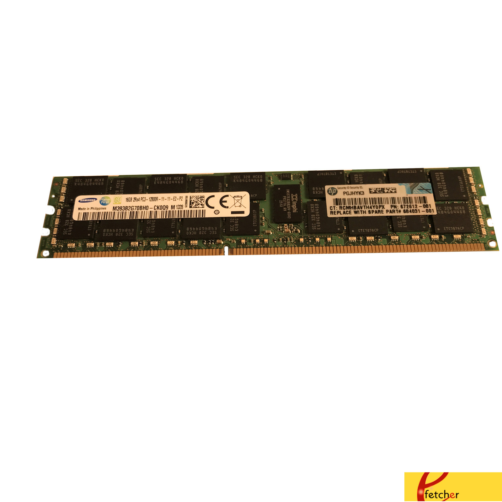 687465-001 672612-081 16GB PC3-12800 RDIMM Memory HP Proliant DL360e DL360p G8