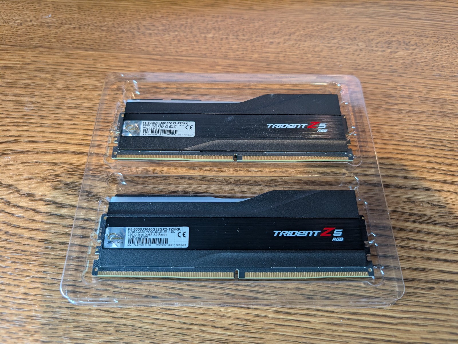 G.SKILL Trident Z5 RGB 64GB (2x32GB) DDR5-6000 CL30-40-40-96 1.40V XMP 3.0