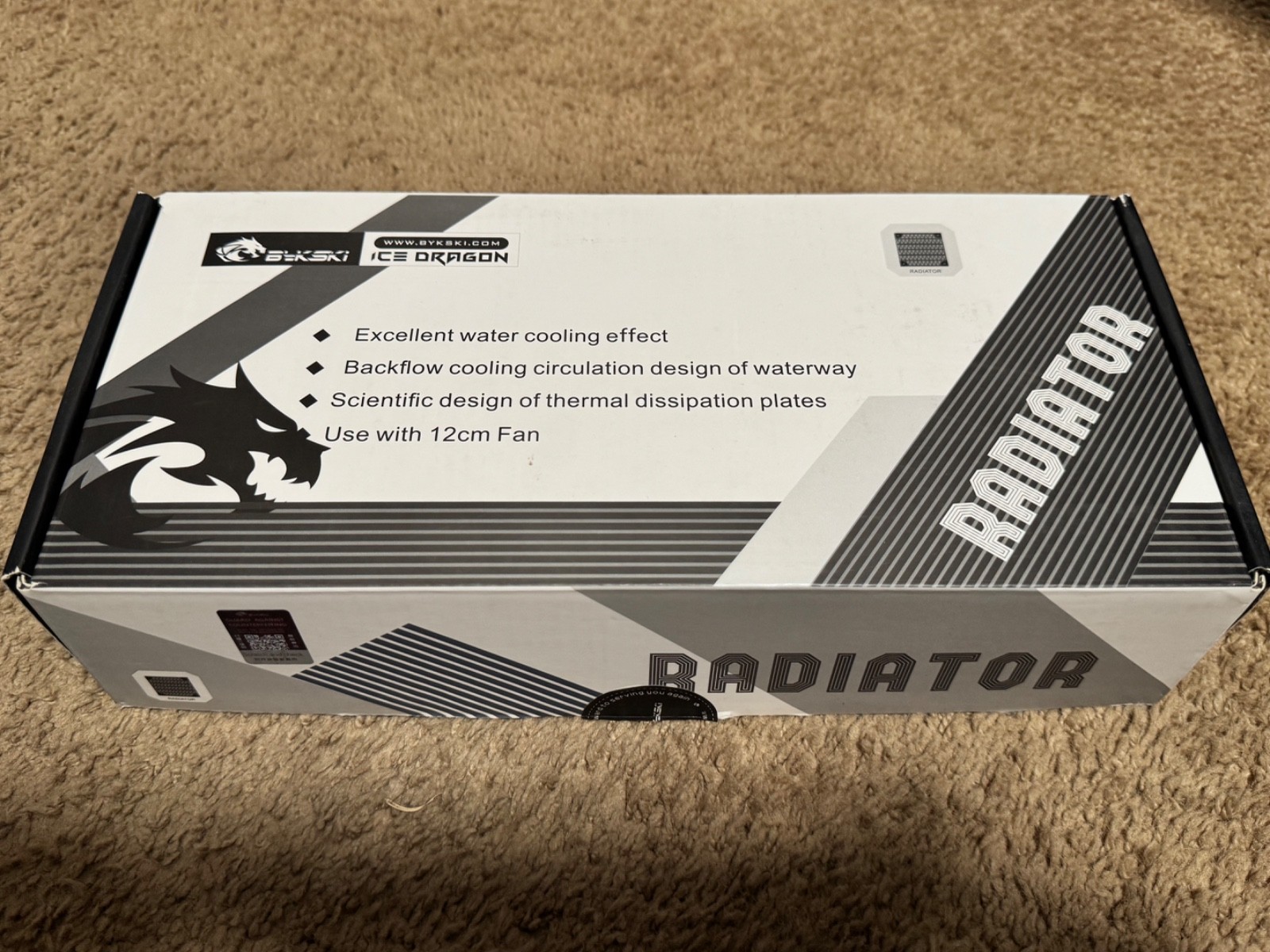 New Opened Box Bykski 240mm x 60mm Radiator, 120mm x 2 (CR-RD240RC-TK60-V2)