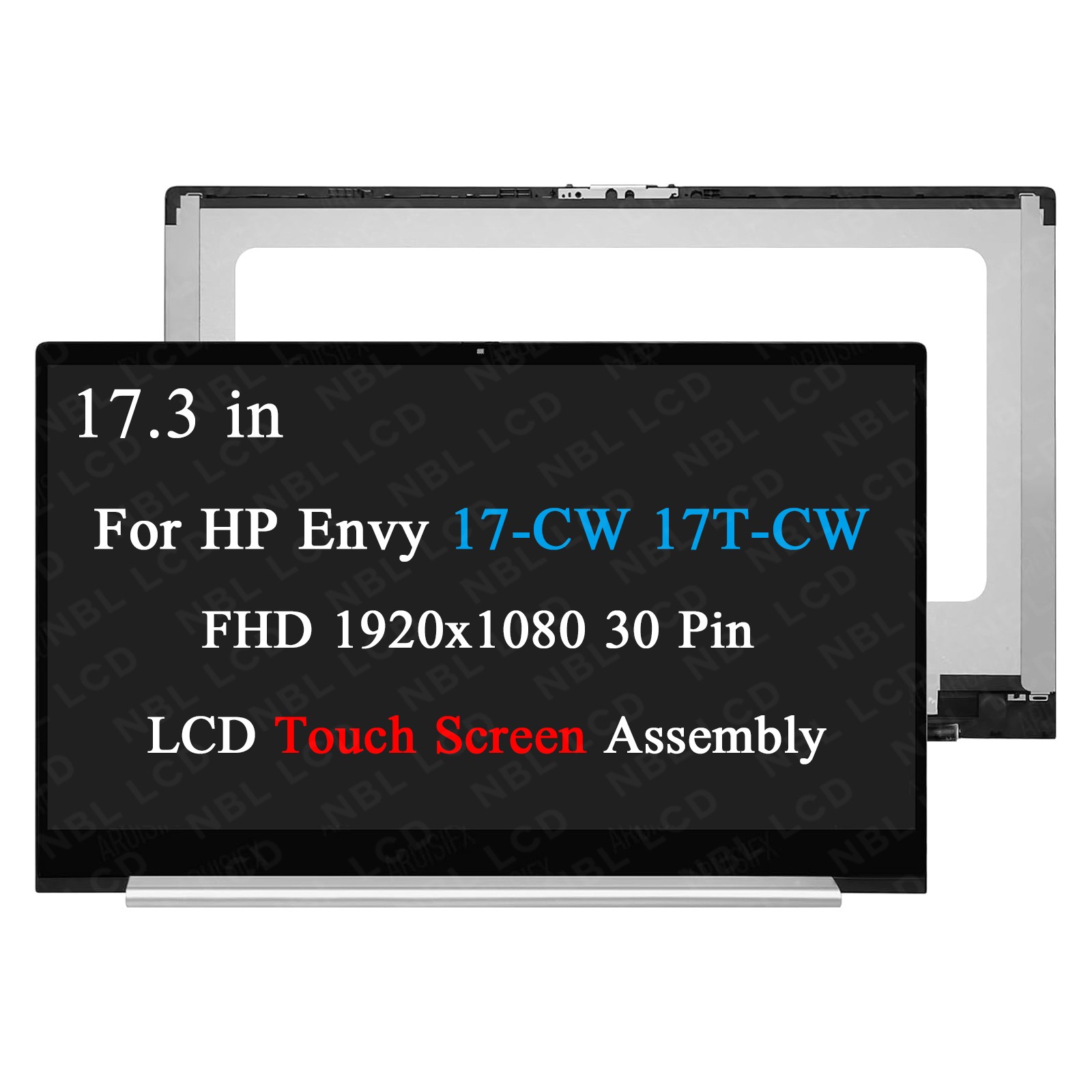 For HP Envy 17-CW0023DX 17T-CW100 17-CW000 FHD LCD Display Touch screen Assembly