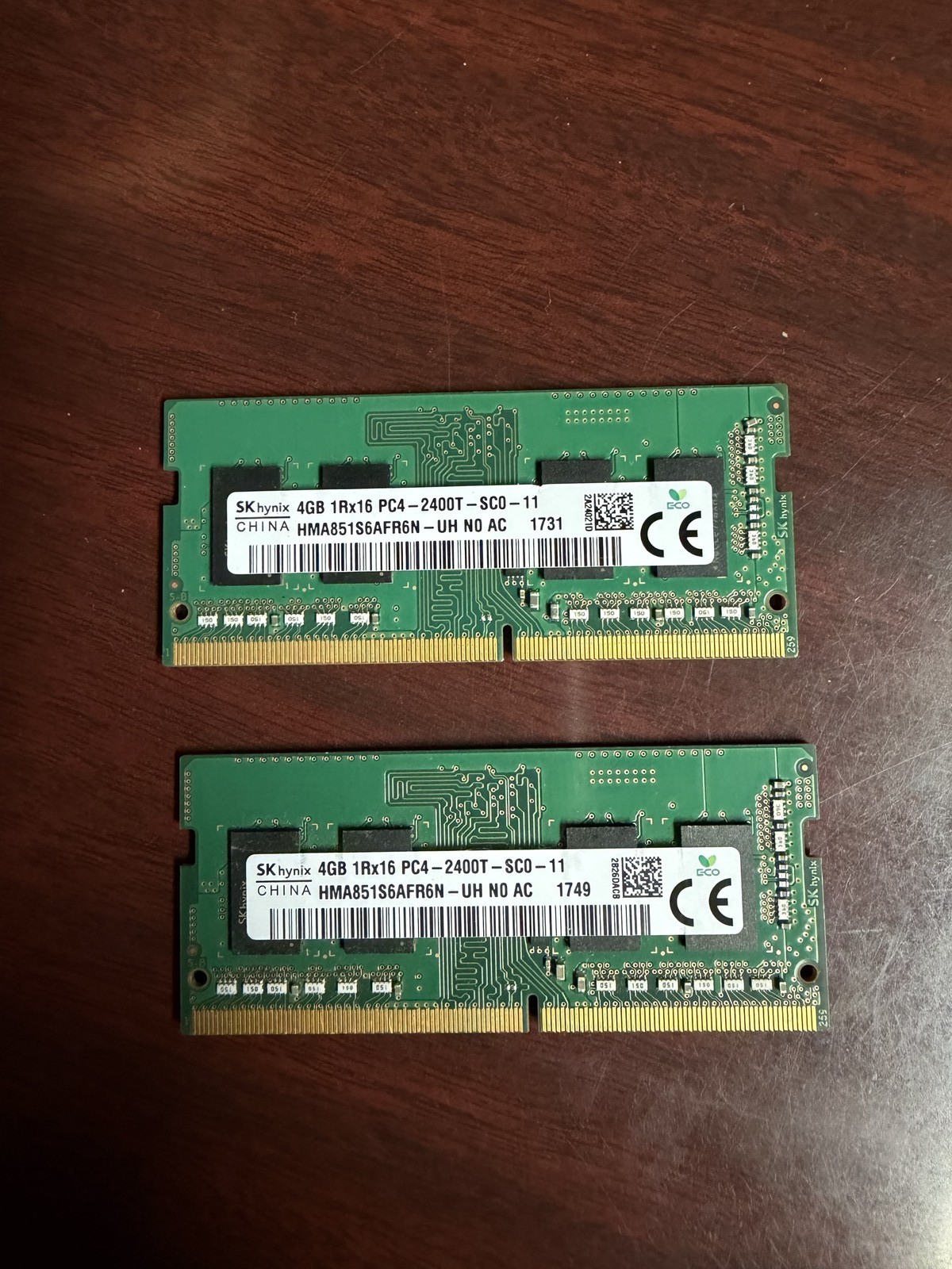 2x 4GB SK Hynix DDR4 2400MHz PC4-2400T SO-DIMM Laptop Memory RAM HMA851S6AFR6N
