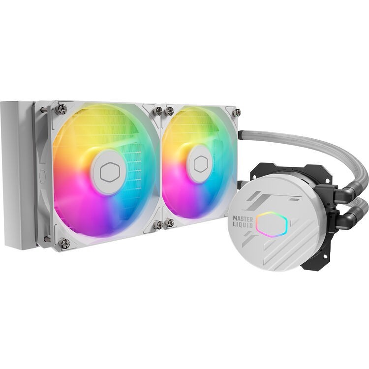 Cooler Master MasterLiquid 240L Core ARGB 240mm AIO Liquid Cooler White