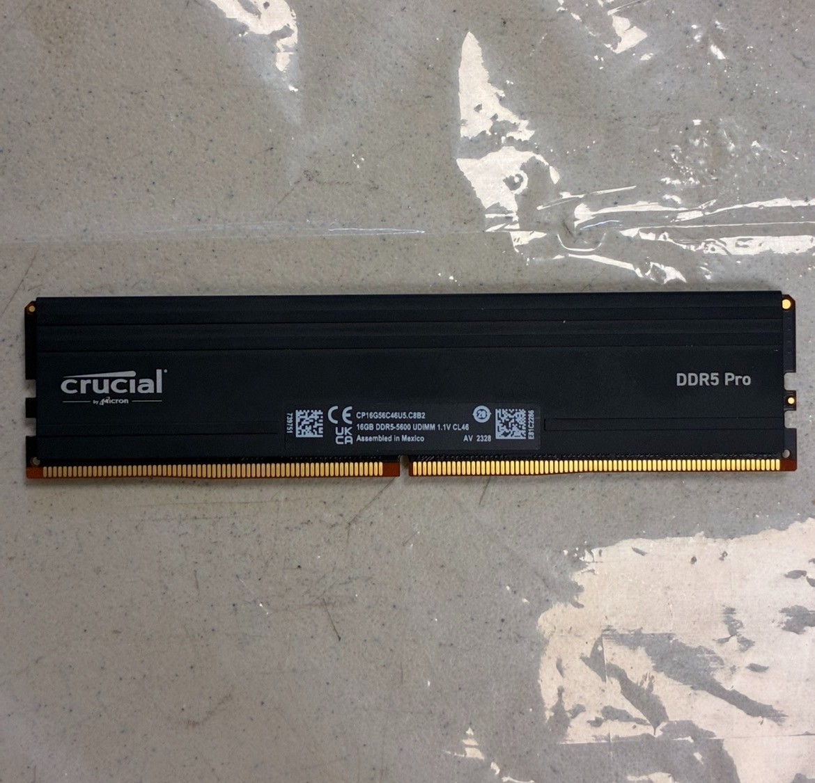 Crucial 16GB DDR5-5600 UDIMM Desktop RAM CL46 CP16G56C46U5.C8B2 New