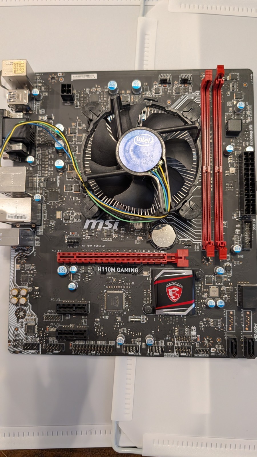 MSI H110M GAMING Motherboard LGA 1151 + Intel Core i3-6100 3.70GHz CPU Bundle