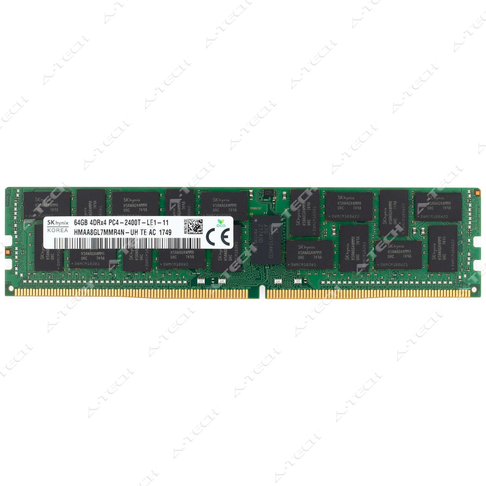 Hynix 64GB DDR4 2400 MHz PC4-19200 ECC LRDIMM Server Memory RAM HMAA8GL7MMR4N-UH