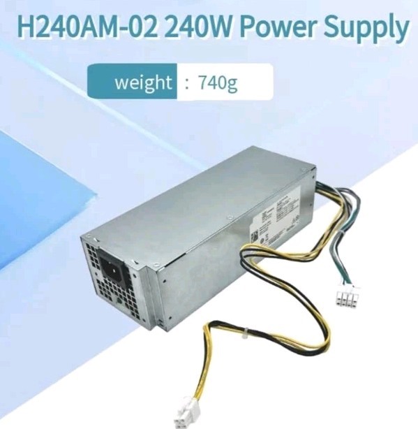 Dell Compatible 240W Power Supply, H240AM-02, 8-Pin + 4-Pin Connectors, for O…