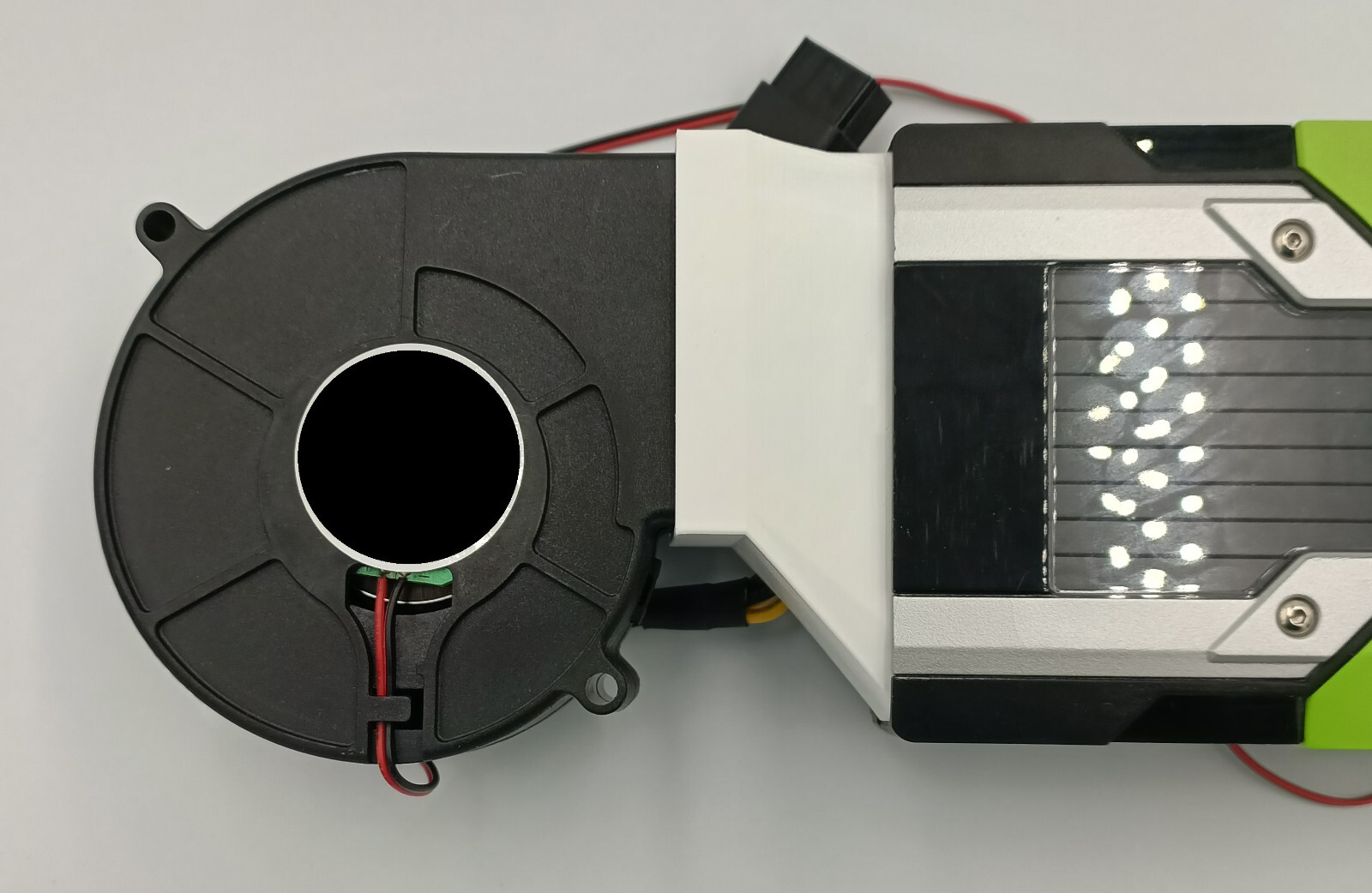 Nvidia Tesla P40 P100 V100 K80 M40 Blower Adapter Fan Kit – Fits 9733 Blower Fan