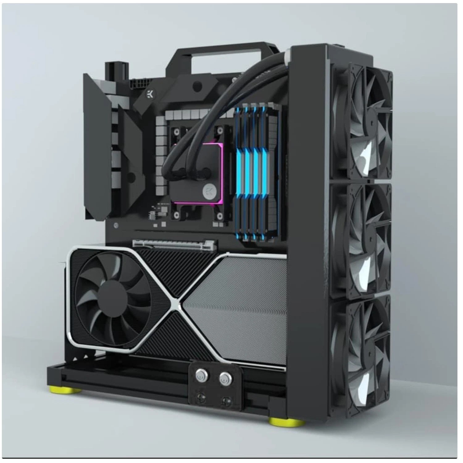 Open Air Frame PC Bench, DIY Motherboard Case Rack