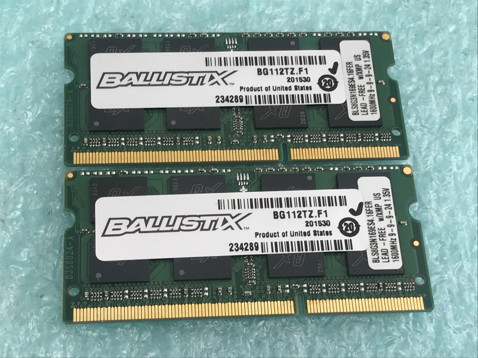 16GB(2 x 8GB) Crucial BLS8G3N169ES4.16FER DDR3 1600MHz SO-DIMM RAM – R684A