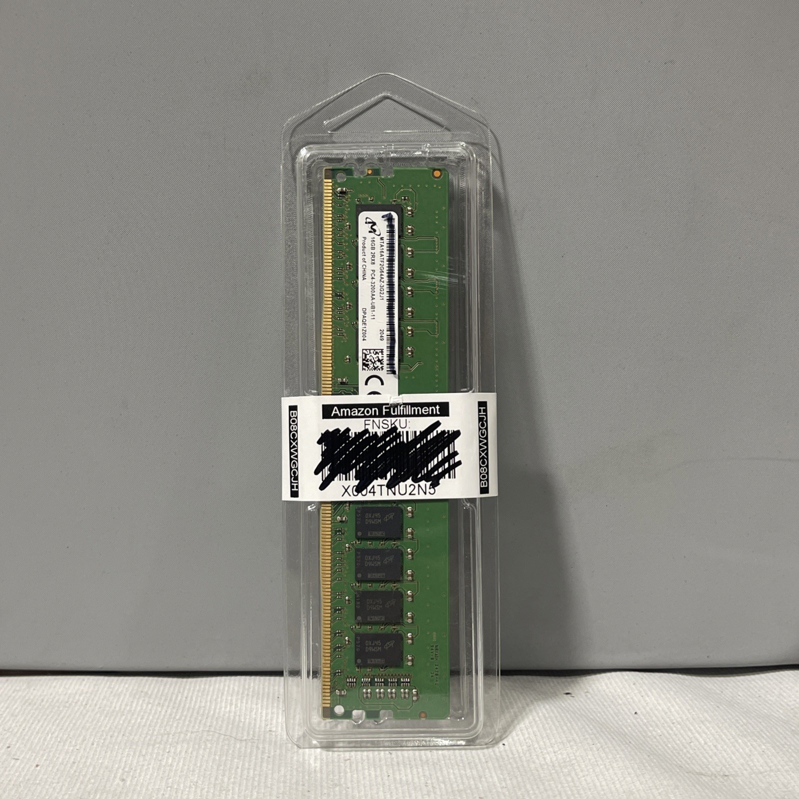 +Micron MTA16ATF2G64AZ-3G2 16GB (1x16GB) 2Rx8 PC4-3200AA DDR4 Desktop Memory