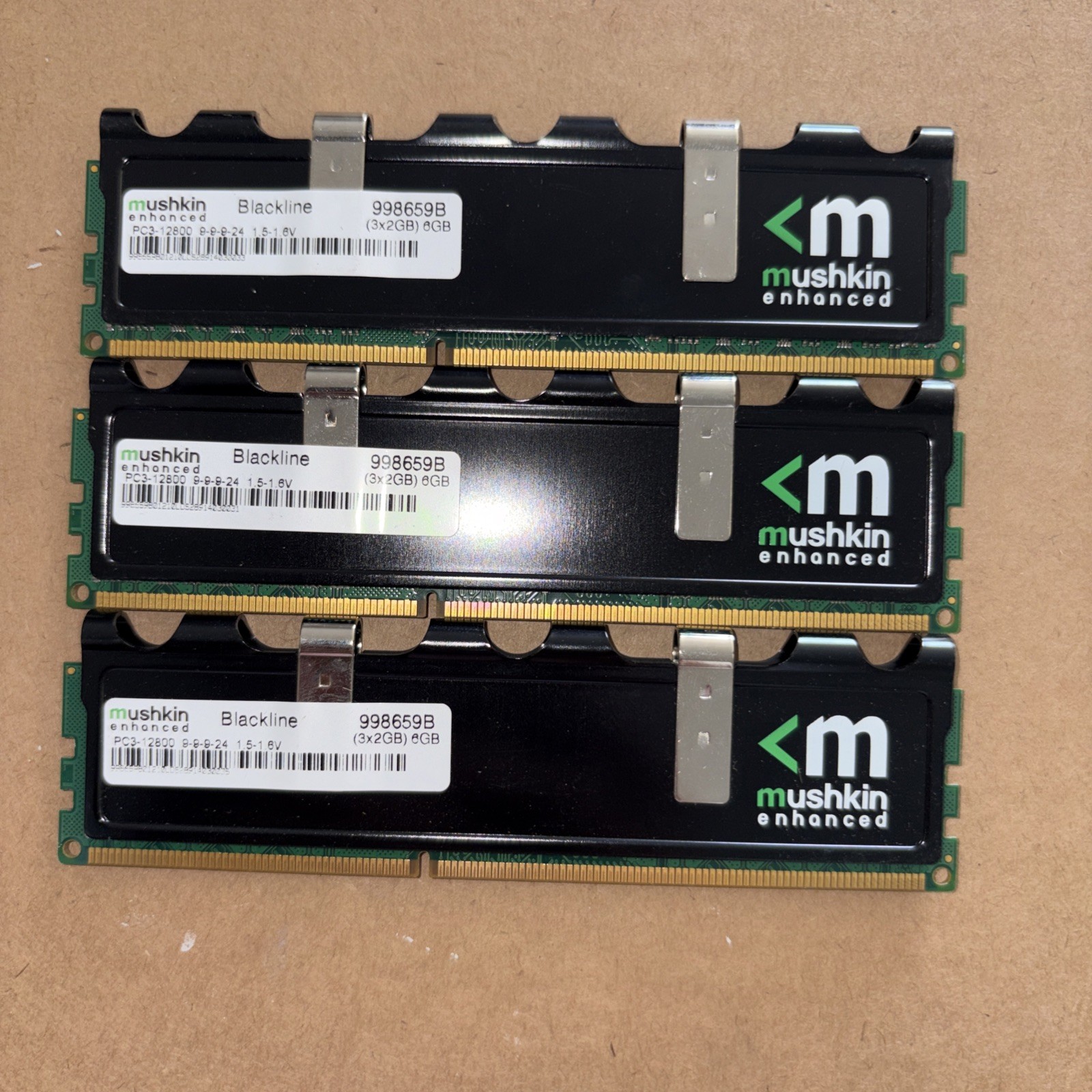 Mushkin 6GB (3x2GB) DDR3-1600 PC3-12800 RAM Kit 998659B