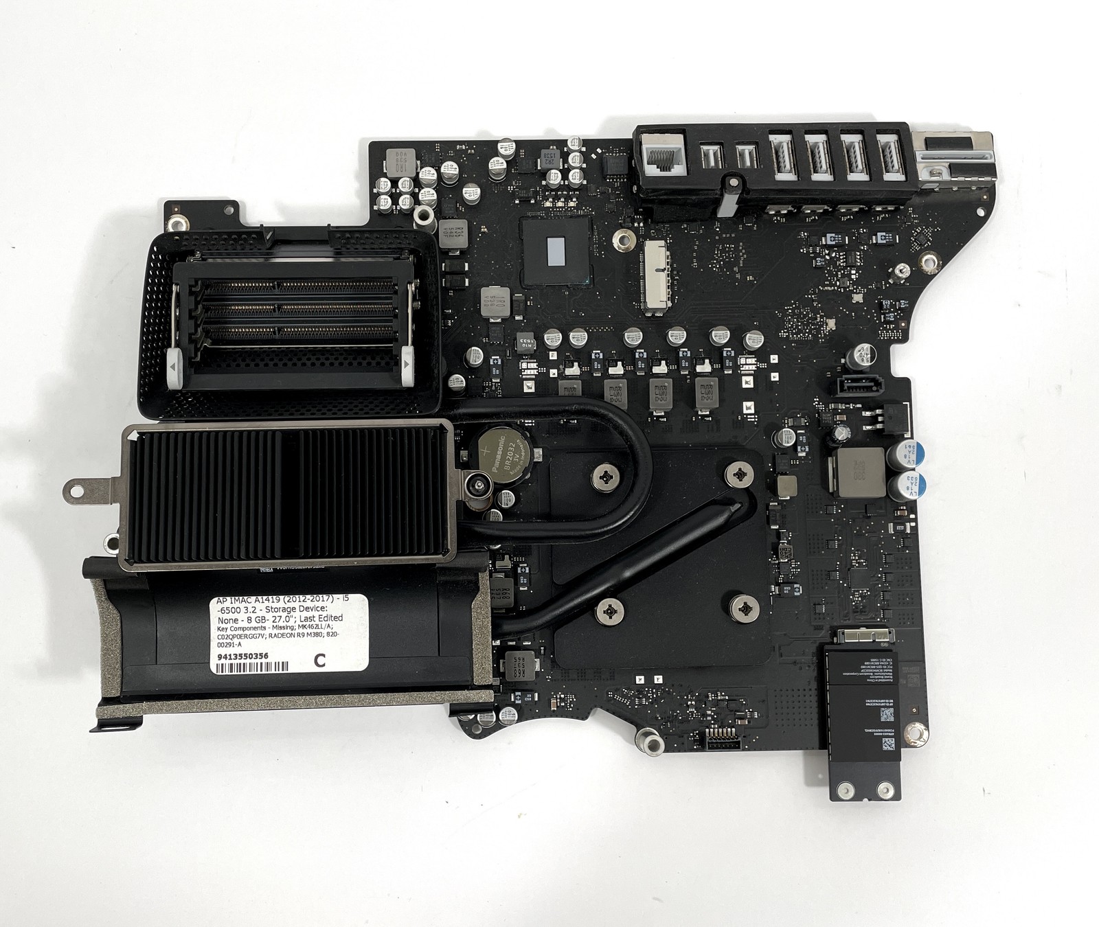 Apple iMac A1419 Logic Board i5-6500 3.2GHz Radeon R9 M380 820-00291-A
