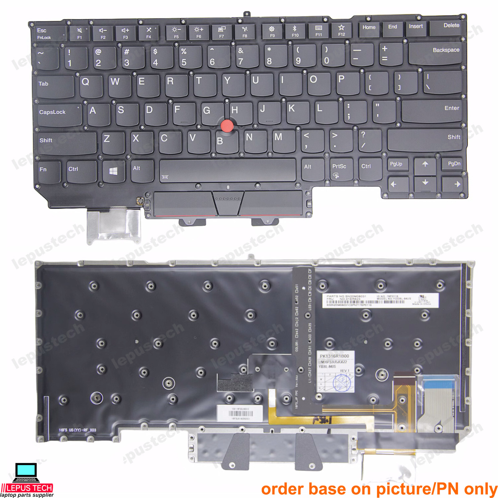 LENOVO X1 Carbon X1C 2017 2018 5th 6th gen5 gen6 backlit US keyboard original