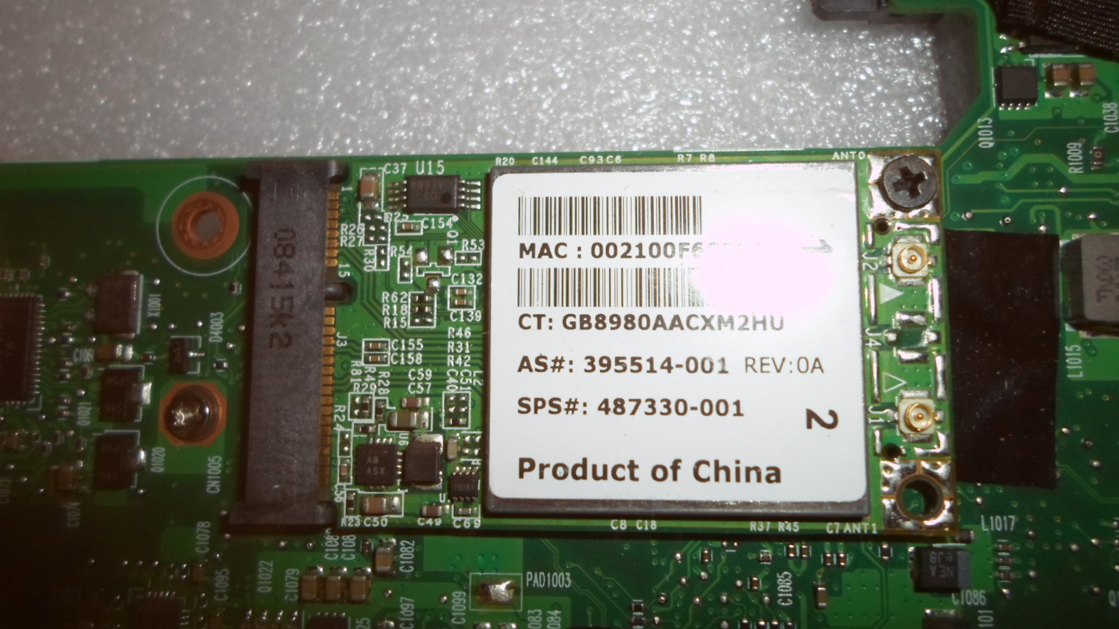HP 511745-001 MOTHERBOARD FOR HP MINI 2140 1.60 MHZ USED & TESTED