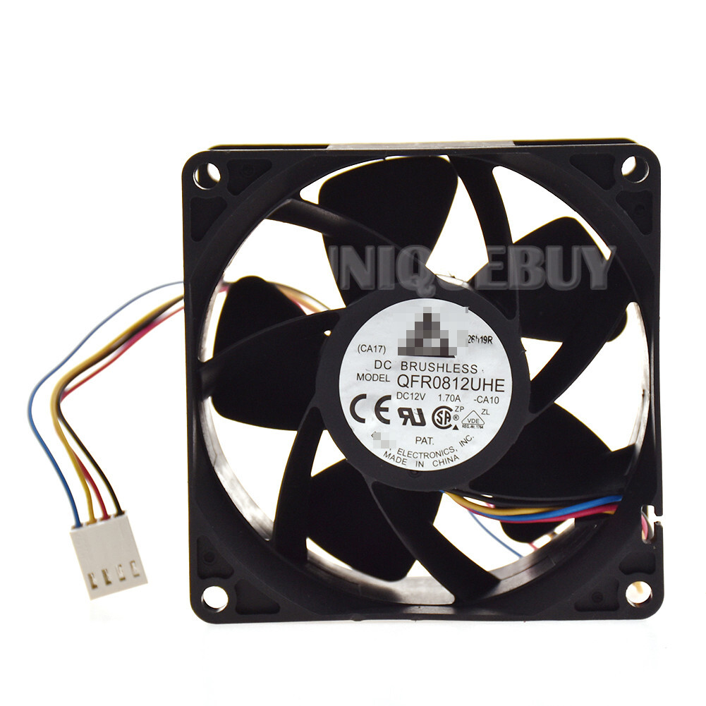 Cooling Fan QFR0812UHE For Delta Cooler 12V 1.70A 80*80*38mm 4pin 9000RPM