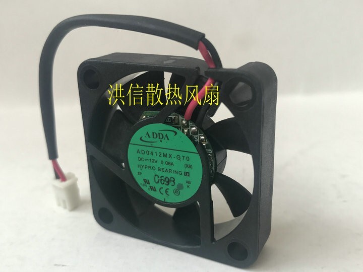 ADDA 4010 AD0412MX-G70 DC12V 0.08A Silent Cooling Fan
