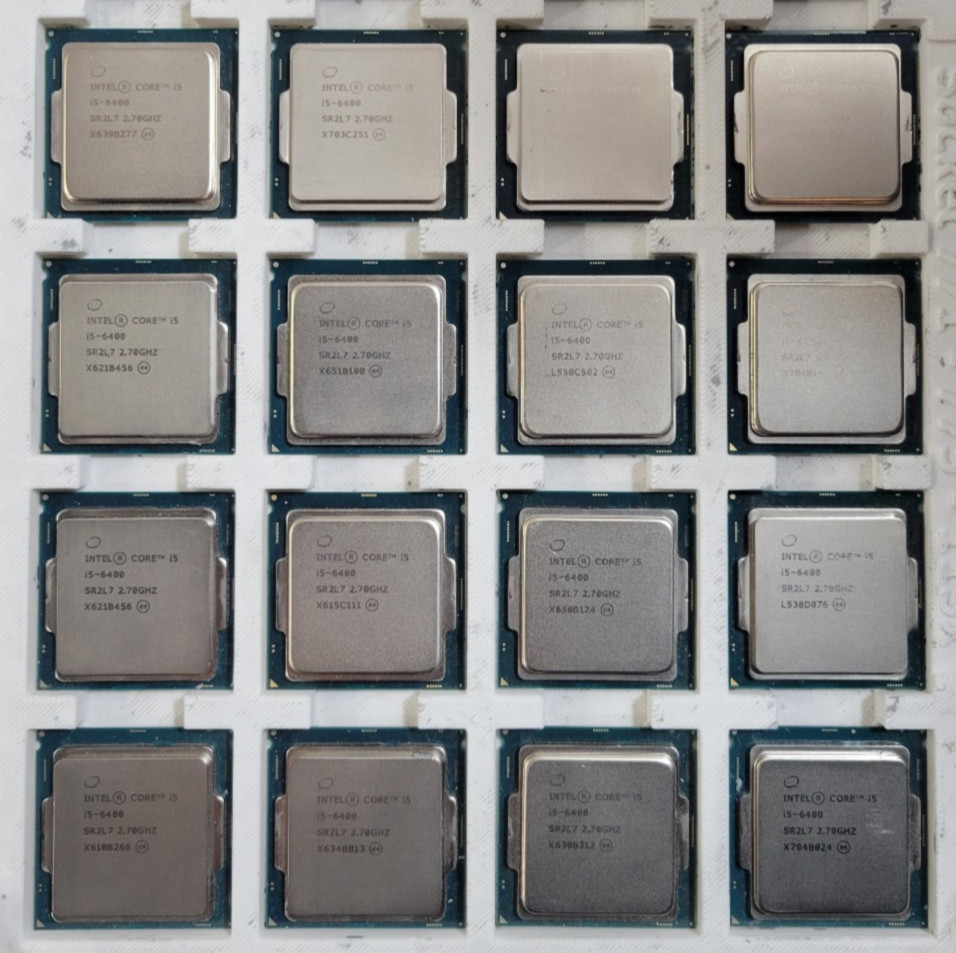 LOT OF 16 Intel Core i5-6400 2.70GHz 6TH GEN LGA 1151 Quad Core SR2L7 Processor