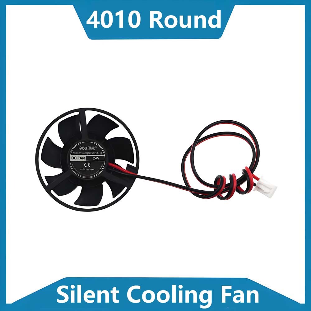 4010 Round Silent DC Brushless 3.7V-24V Hydraulic Cooling Fan for Quiet Devices