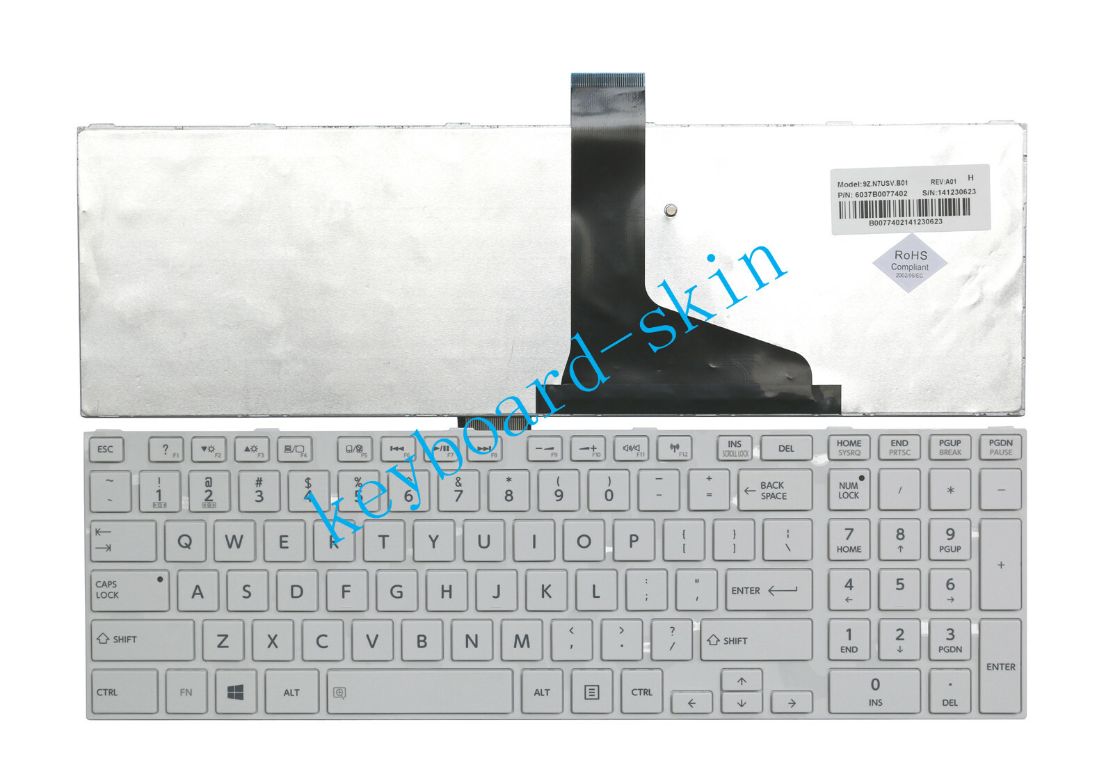 New for Toshiba Qosmio X870 X875 series Laptop US Keyboard white MP-11B53US-9305