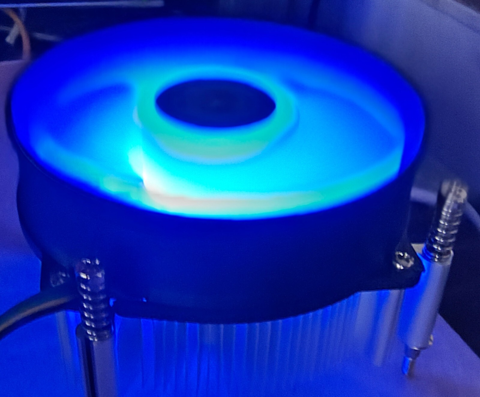 HIGH POWER® BlueAM4 AMD Ryzen 5/7/9 AM4 AM5 CPU Heatsink Cooler w/ Blue LED Fan