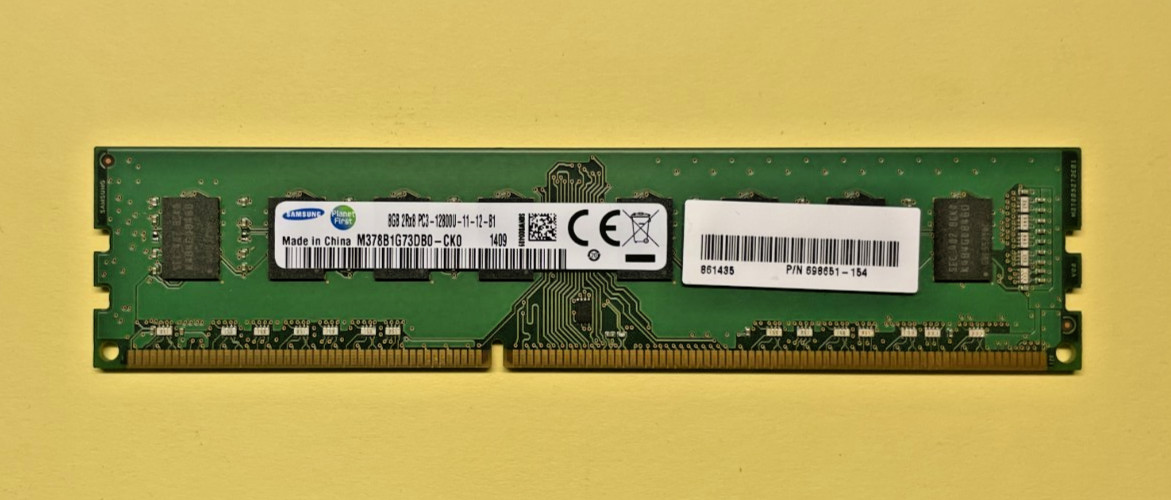Samsung Planet First 8GB 2Rx8 PC3-12800U-11-12-B1 Memory Module – M378B1G73DB0-C