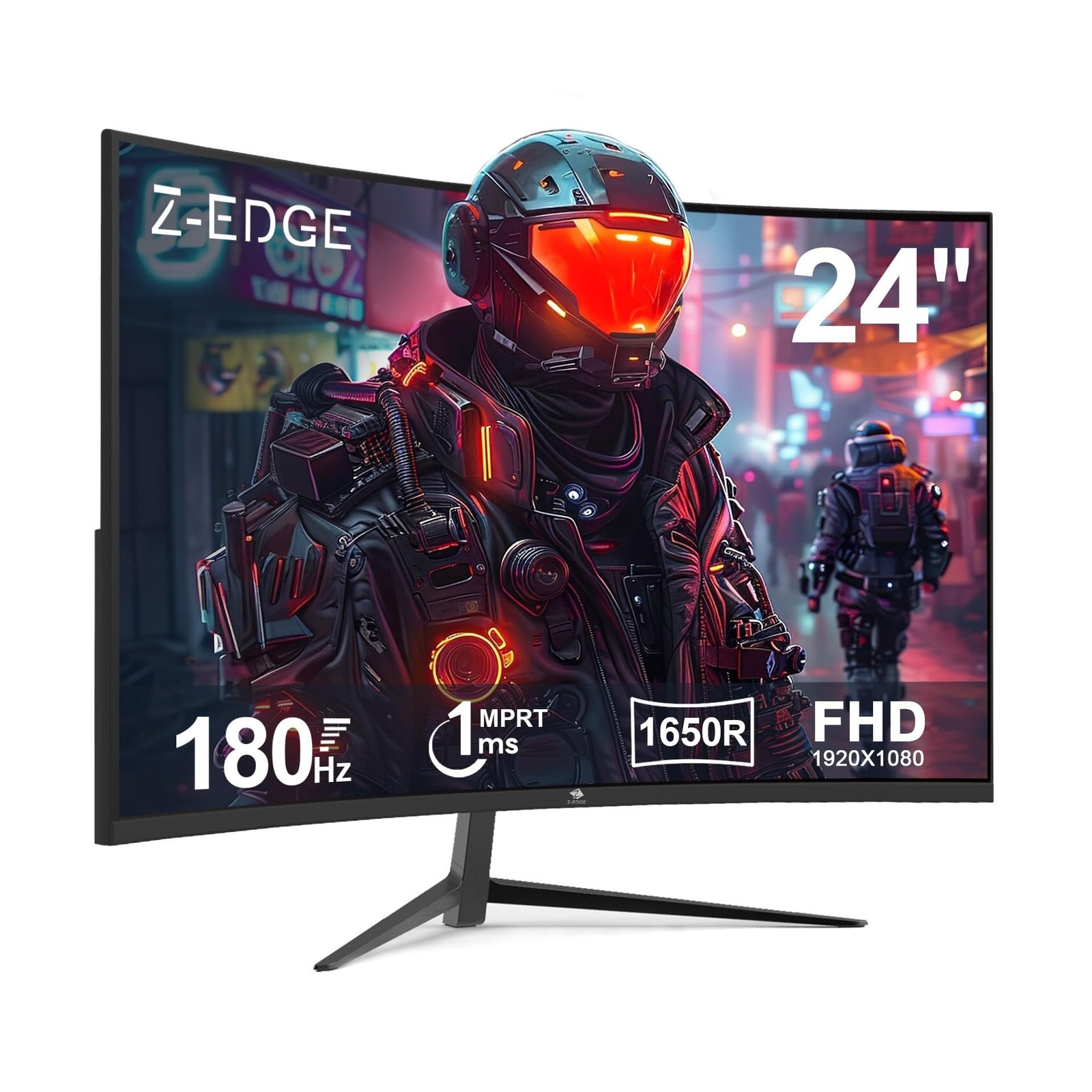 Z-Edge UG24 24-inch Curved Gaming Monitor 180Hz Refresh Rate, 1ms MPRT, FHD 1…