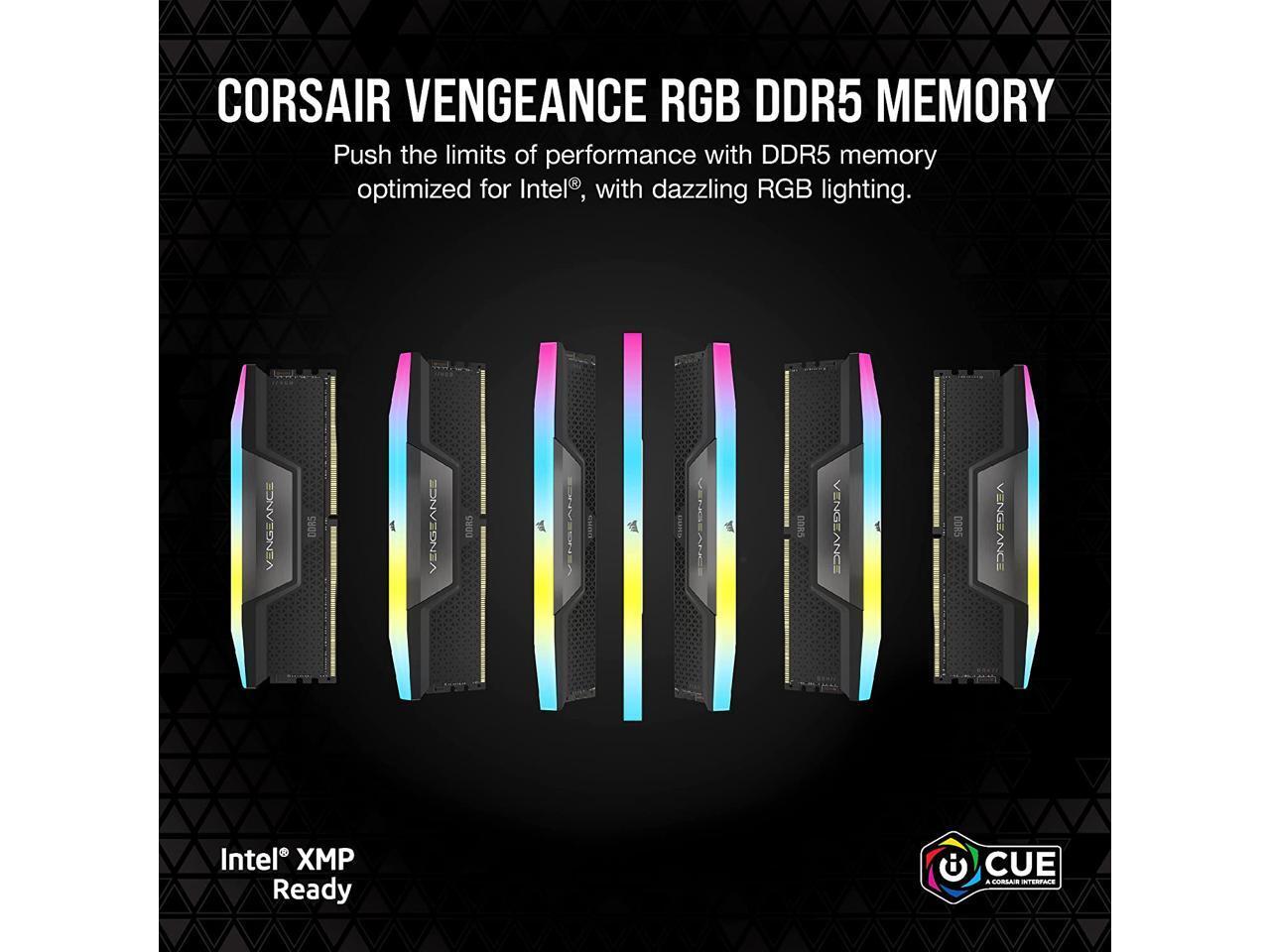 CORSAIR Vengeance RGB 96GB (2 x 48GB) 288-Pin PC RAM DDR5 6600 (PC5 52800) Deskt
