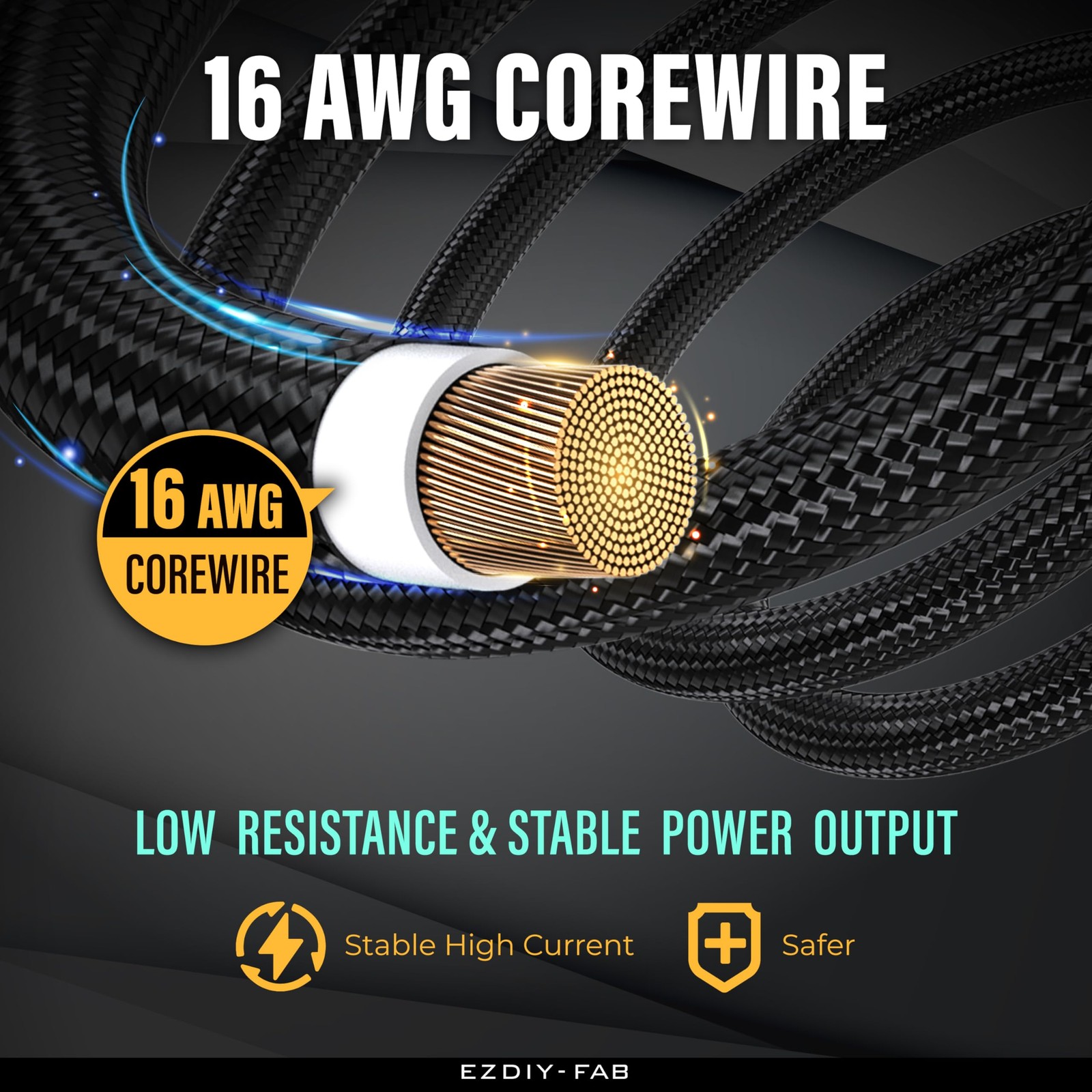 PSU Cable Extension Kit,16AWG Power Supply Extension Cable,1x24Pin/2×4+4 EPS/…