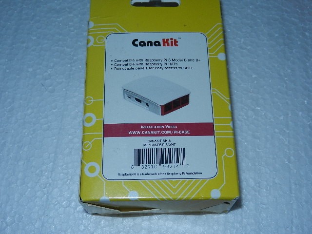 new Cana case kit for raspberry PI 3 B+ white / Red Raspberry Pi not included