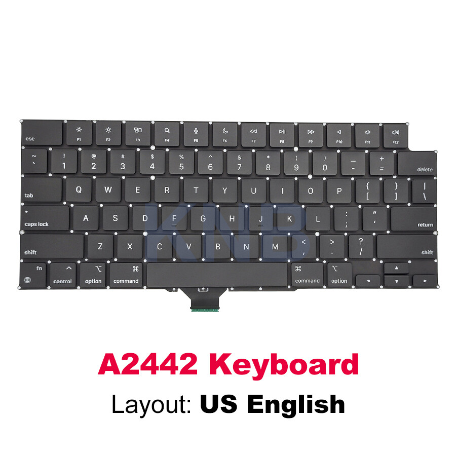 New For Macbook Pro 14″ 16″ M1 Pro/Max A2442 A2485 Keyboard US English 2021 Year