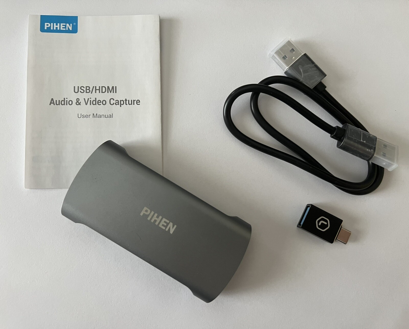 PIHEN Capture Card Gaming Recorder 1080P 60FPS HDMI to USB3.0 USB C Video/Audio