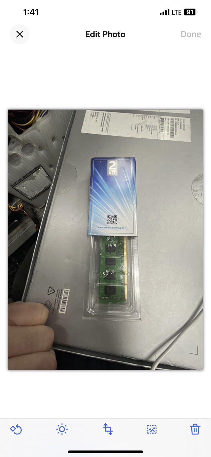 Crucial PC3-10600 4 GB 2 x 2 gb set 1333 MHz PC3-10600 DDR3 ram CT51264BA1339)