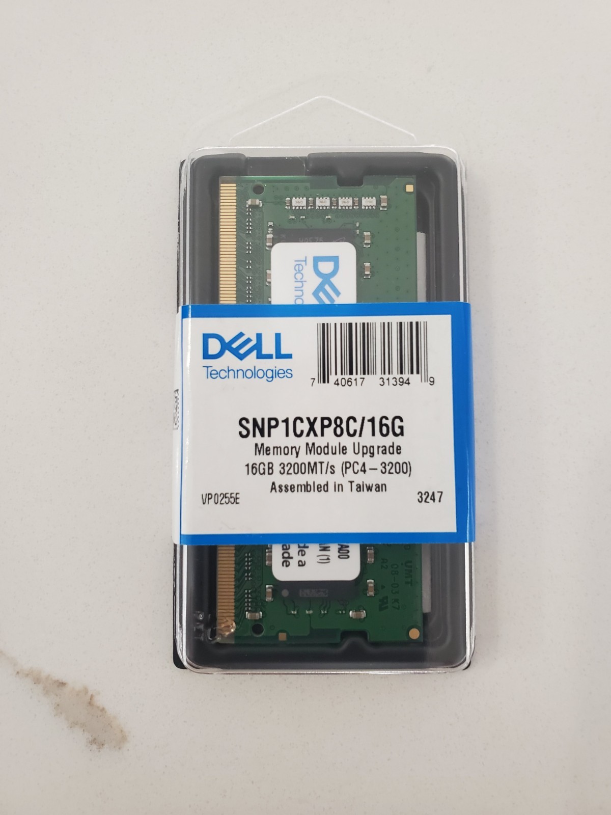 Dell Memory/RAM- 16 GB – 1Rx8 DDR4 SODIMM 3200 MT/s