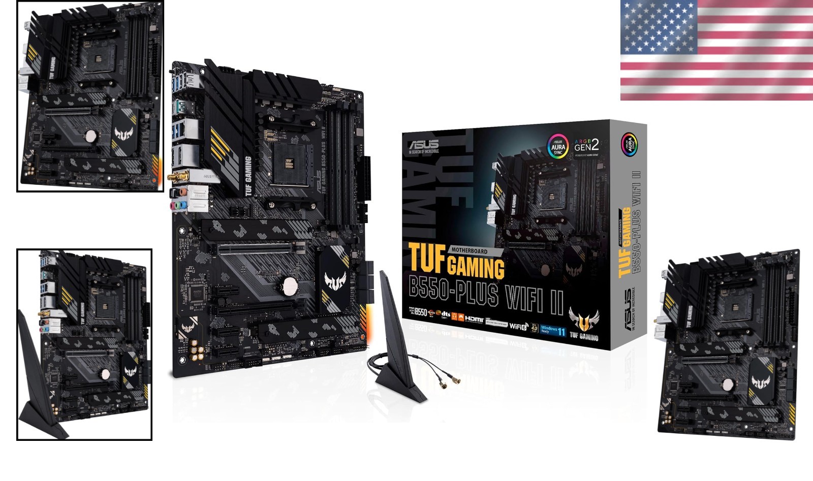 TUF Gaming B550-PLUS WiFi II AM4 Motherboard