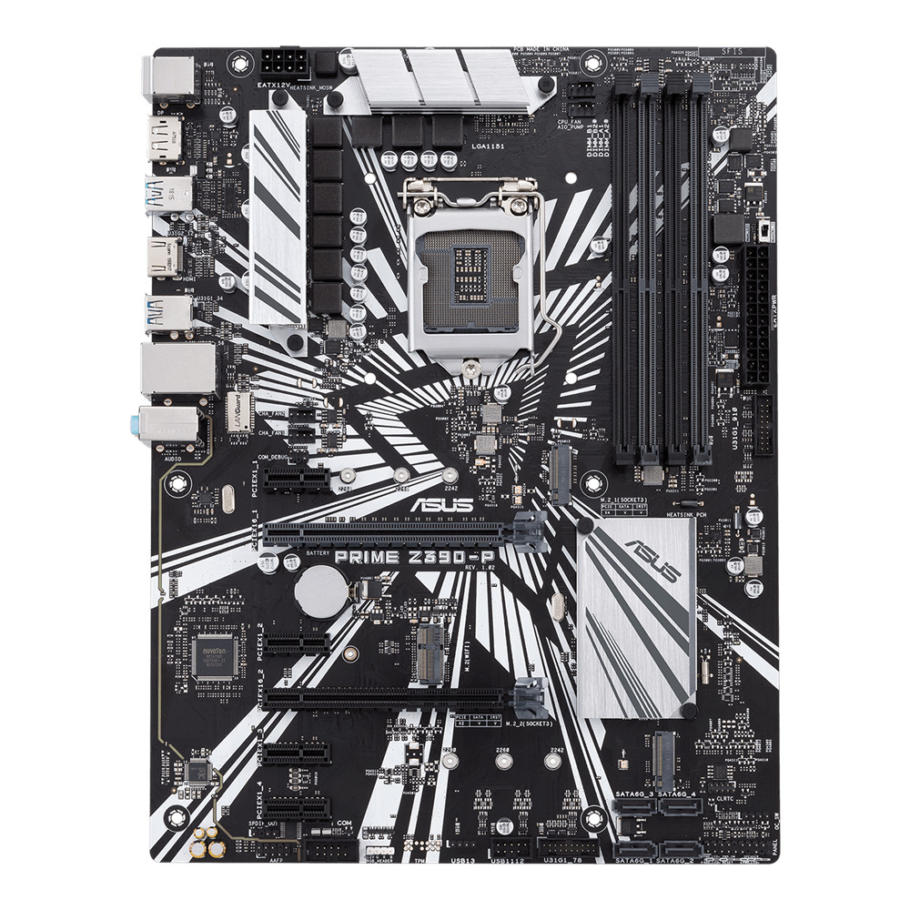 Intel Z390 ASUS PRIME Z390-P LGA1151 ATX Dual M.2 ddr4 4266MHz HDMI USB3.1 Gen2