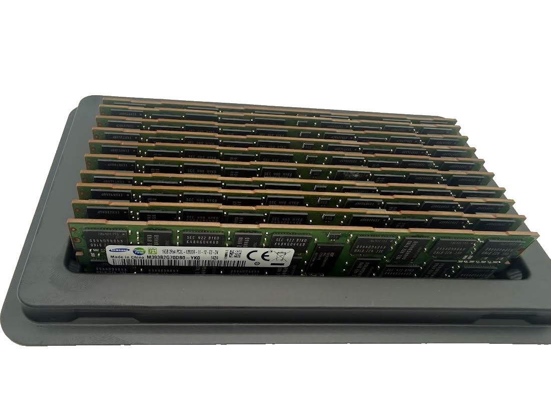 M393B2G70BH0-YK0 Samsung 16GB 2Rx4 DDR3-1600 PC3L-12800R Memory Lot of 10