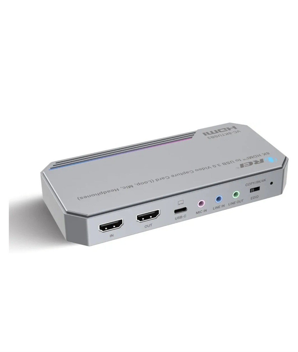 OREI 4K@60Hz HDMI Capture Card for Streaming, USB 3.0 HDMI to USB, Plug & Play