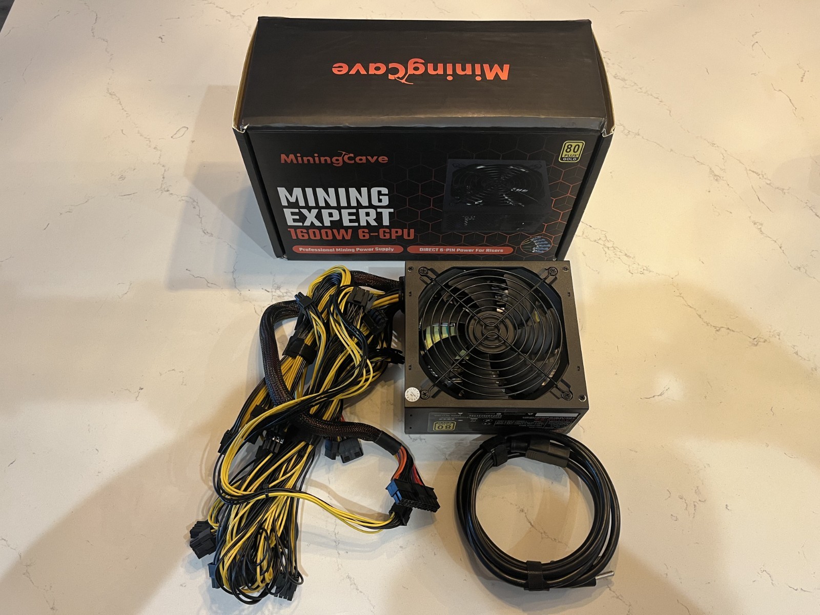 Mining Expert PSU 1600W 6 GPU (MINING CAVE POWER SUPPLY 1600W-6GPU-ATX)
