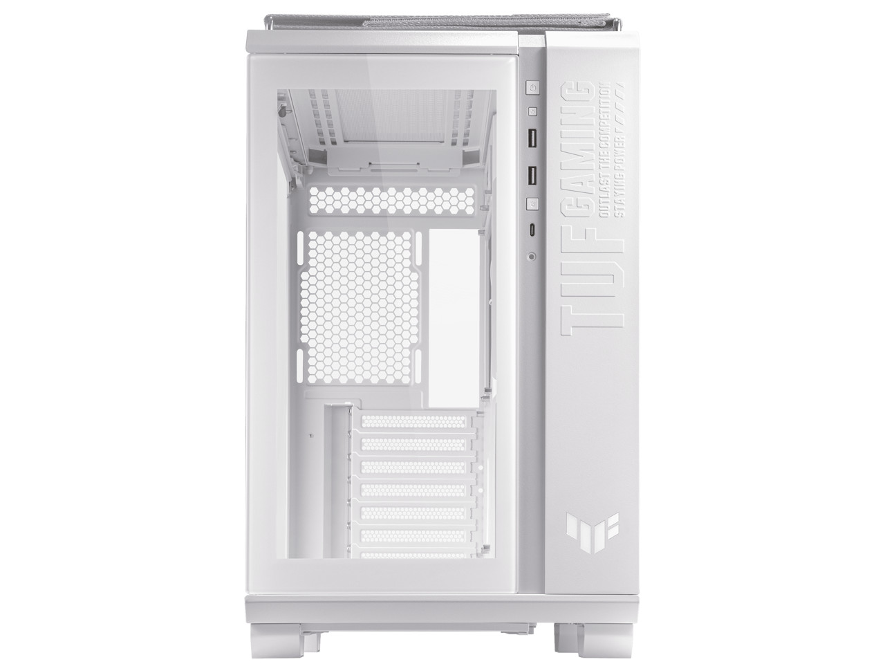 ASUS TUF Gaming GT502 White ATX Mid Tower Computer PC Case w/ Front Panel RGB